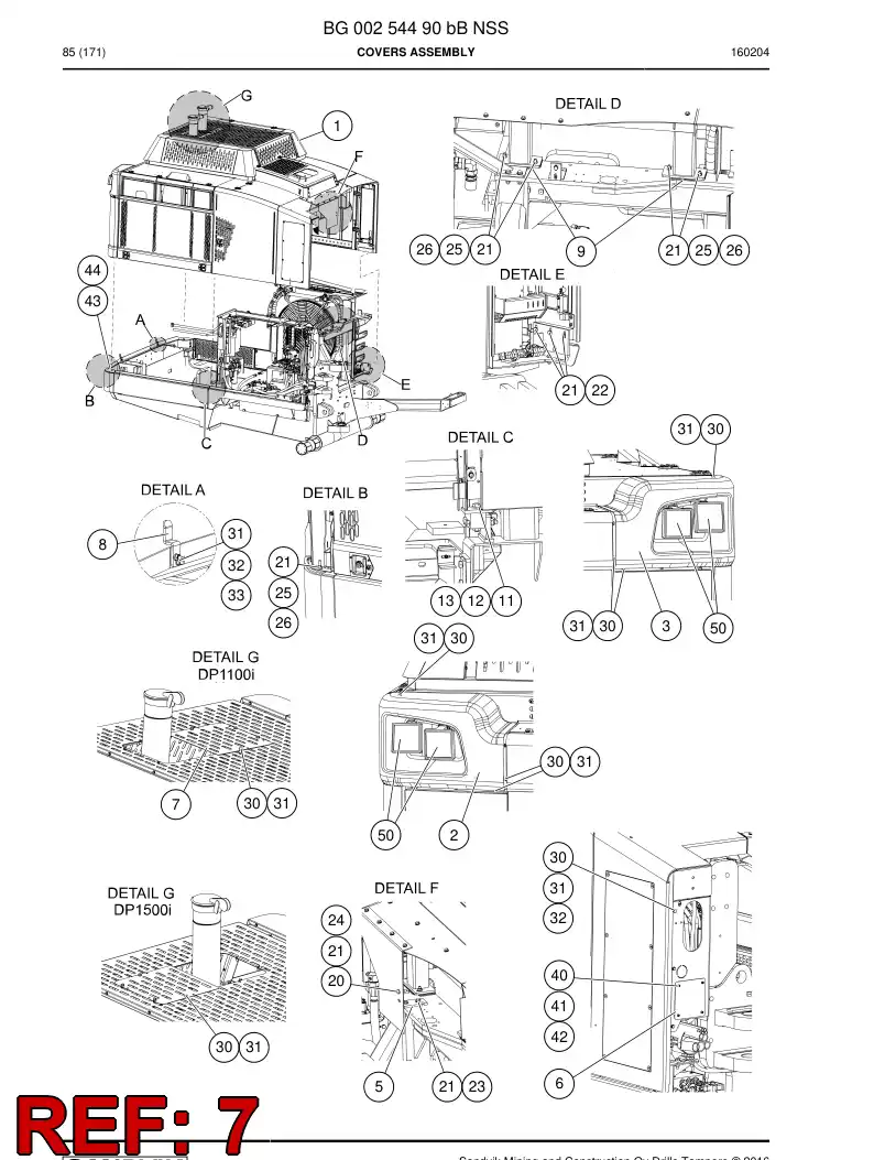 BG00469036a BG 004 690 36a Cover - Sandvik Technical Drawing