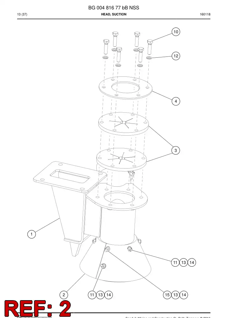 BG00472933b BG 004 729 33b Sheet, Rubber - Sandvik Technical Drawing