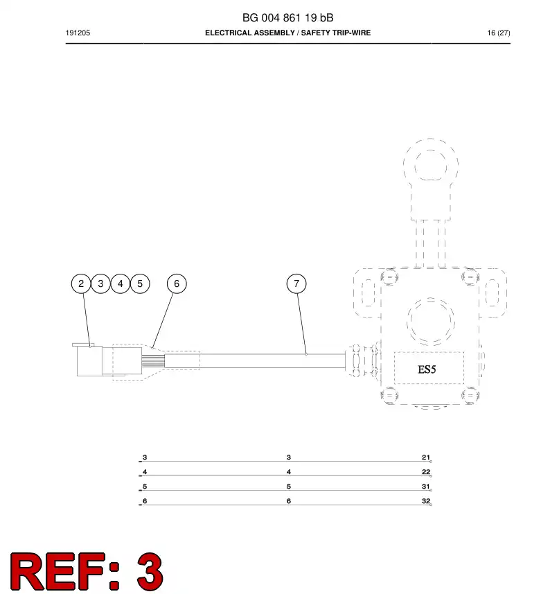 BG00473038a BG 004 730 38a Accessories, Connector - Sandvik Technical Drawing