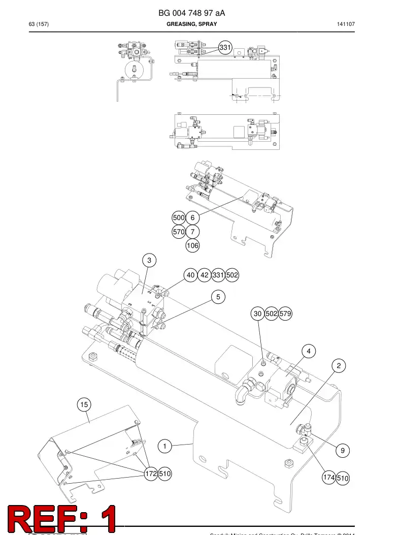 BG00474902a BG 004 749 02a Bracket - Sandvik Technical Drawing