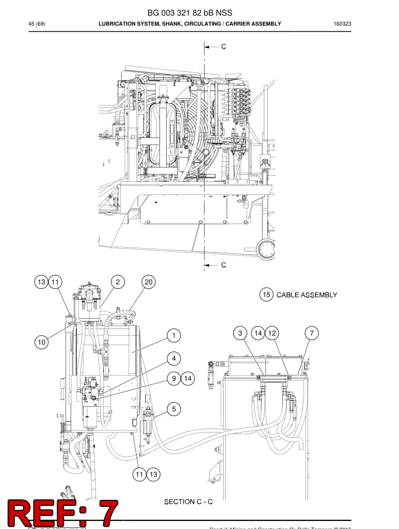 BG00479395a BG 004 793 95a Plate - Sandvik Technical Drawing