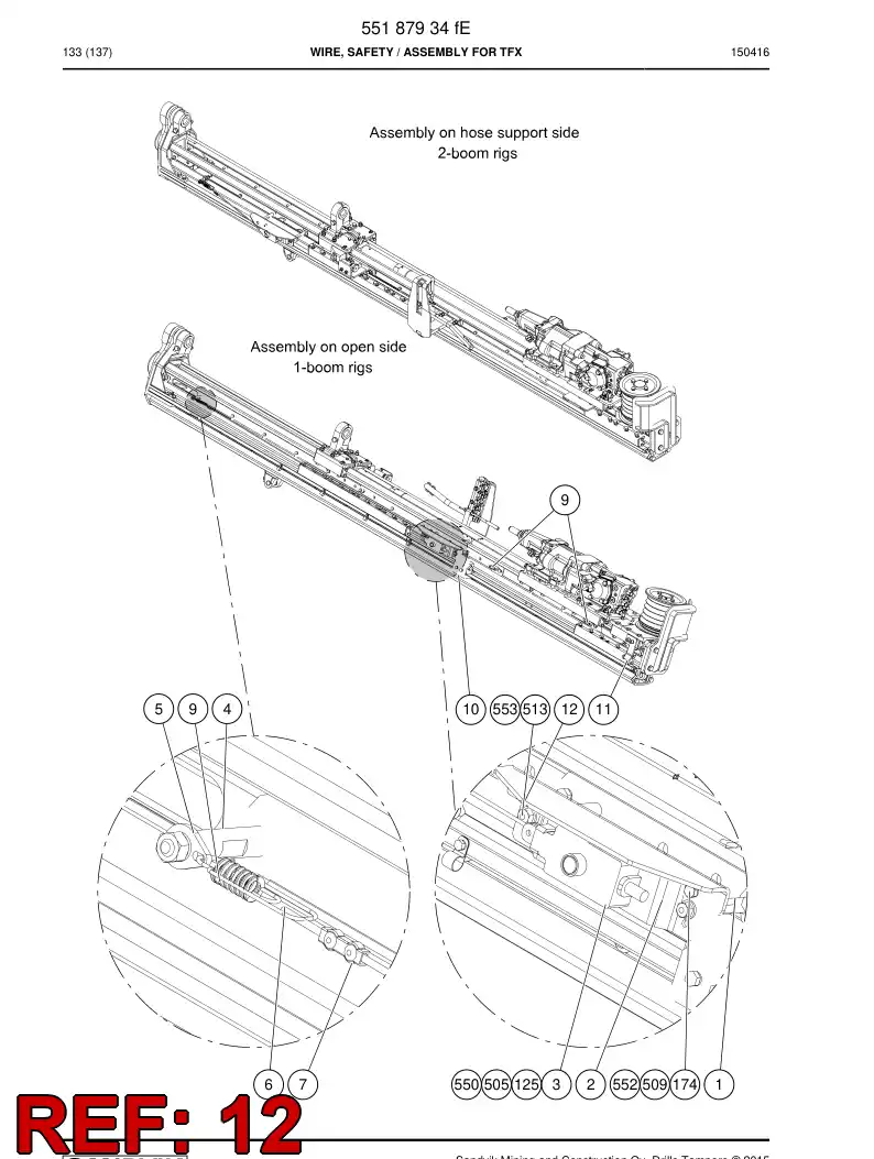 BG00480960a BG 004 809 60a Plate - Sandvik Technical Drawing