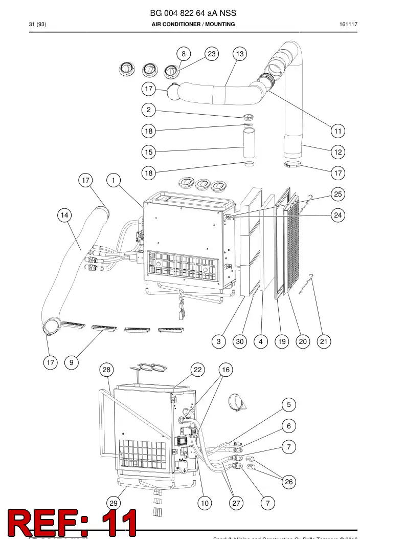 BG00482457a BG 004 824 57a Extension - Sandvik Technical Drawing