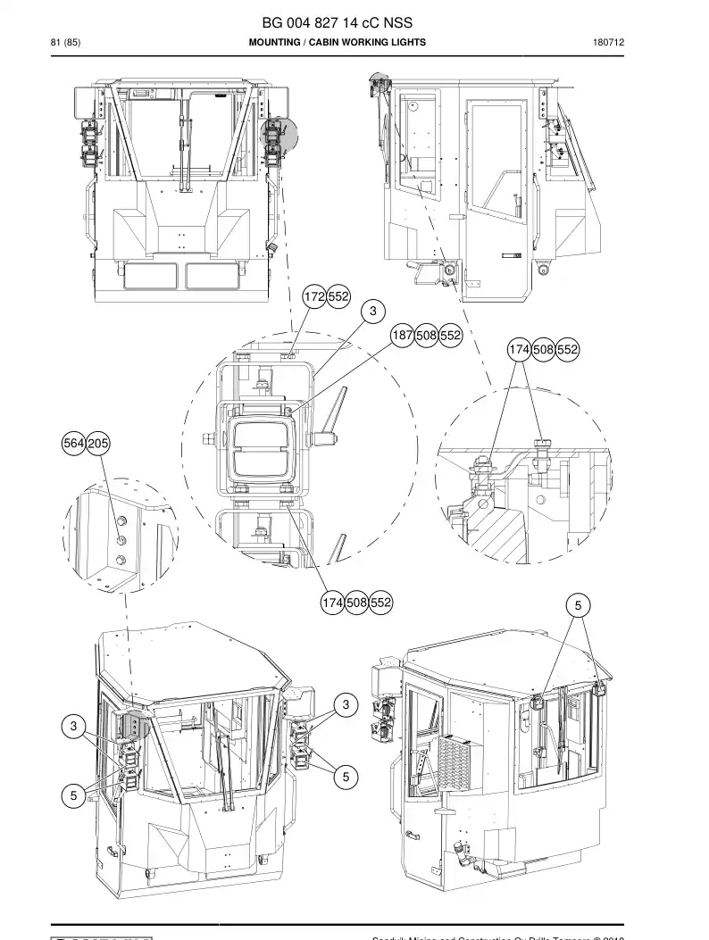 BG00482714c BG 004 827 14c MONTAGEM - Sandvik Technical Drawing