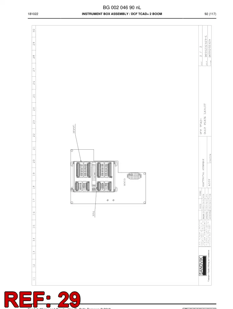 BG00482803d BG 004 828 03d Sign - Sandvik Technical Drawing