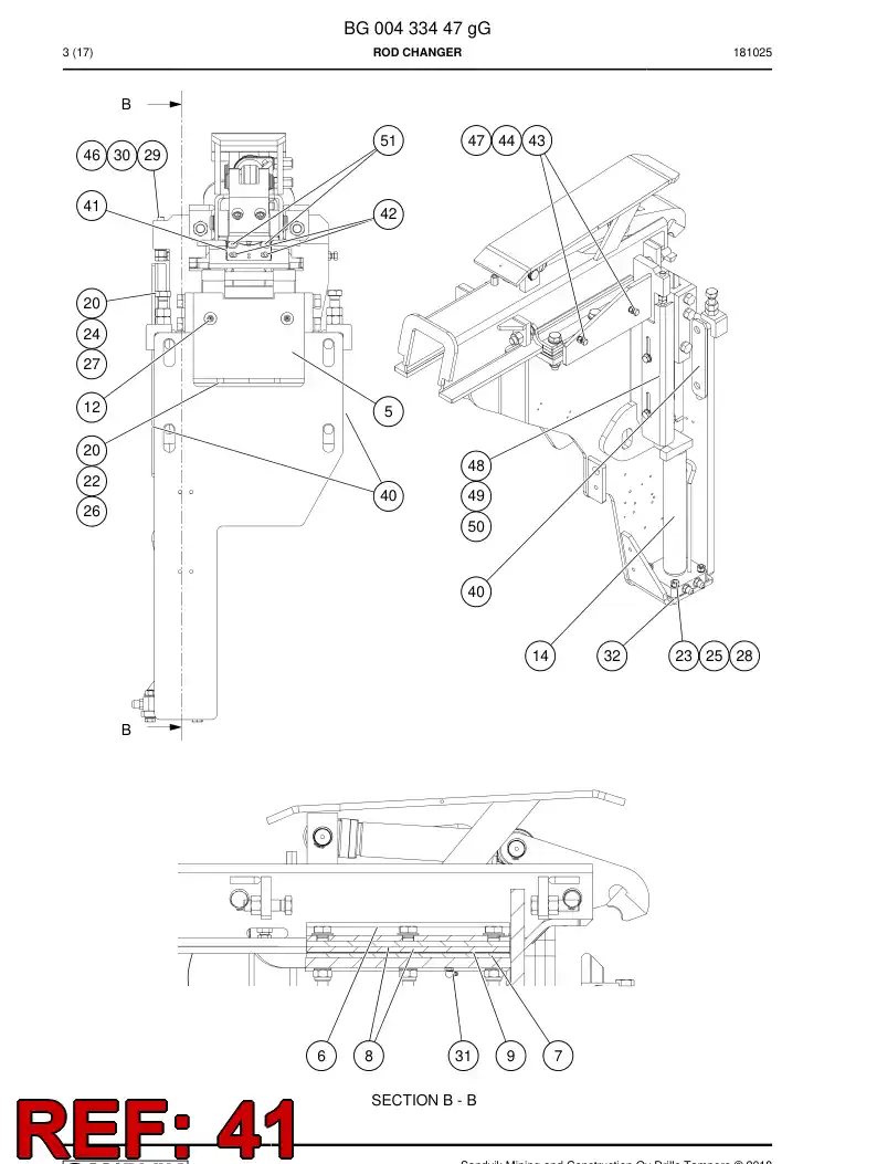 BG00483580b BG 004 835 80b Plate - Sandvik Technical Drawing