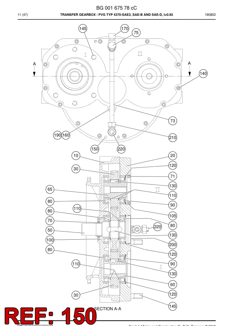 BG00485612a BG 004 856 12a Pin - Sandvik Technical Drawing