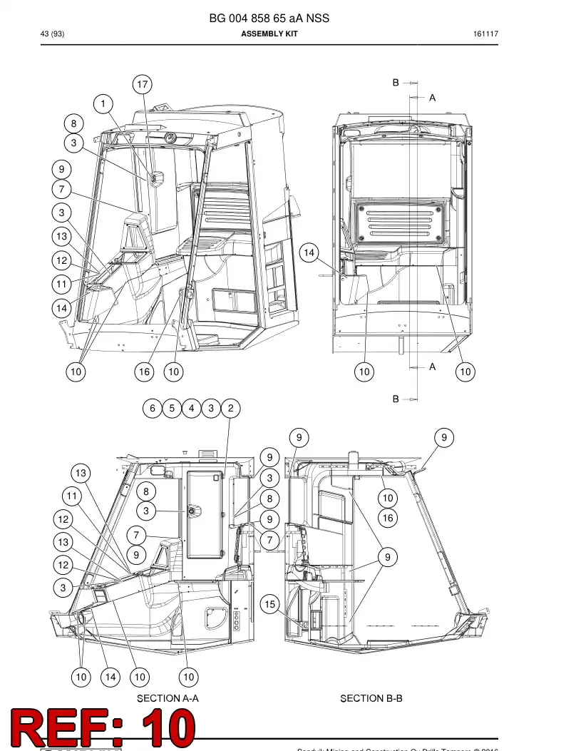 BG00486354a BG 004 863 54a Screw, Torx - Sandvik Technical Drawing