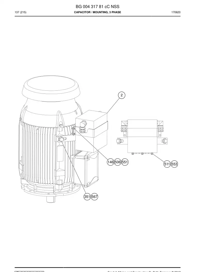 BG00488926c BG 004 889 26c Cable - Sandvik Technical Drawing