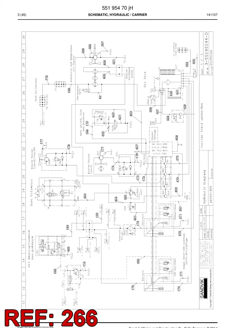 BG00489506a BG 004 895 06a Hose Assembly, Hydraulic - Sandvik Technical Drawing