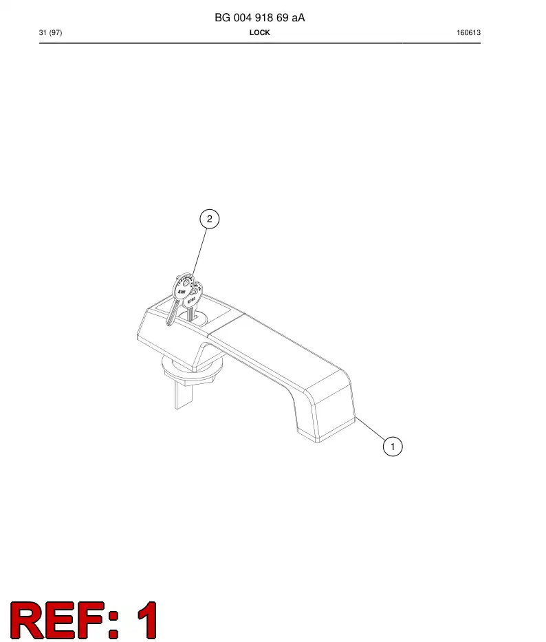 BG00491872a BG 004 918 72a Handle - Sandvik Technical Drawing