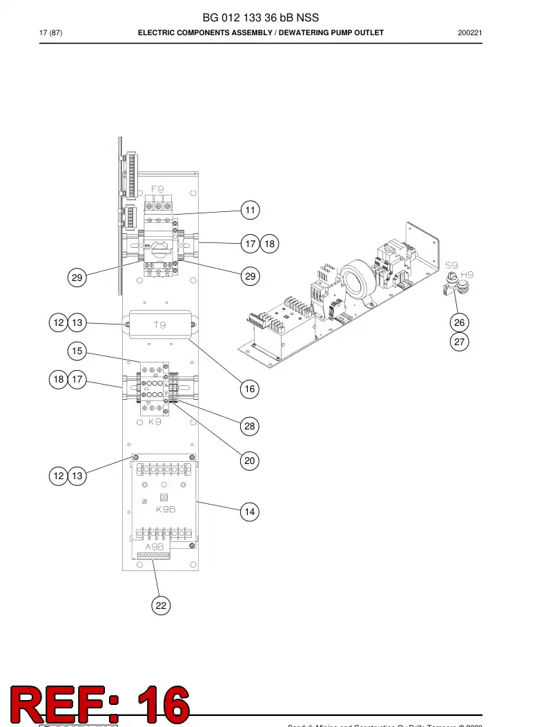 BG00492060a BG 004 920 60a Transformer, Current - Sandvik Technical Drawing
