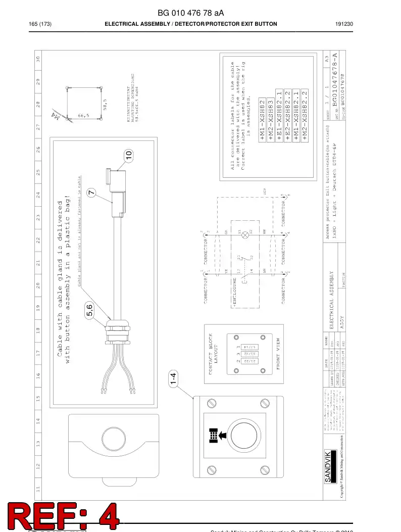 BG00493625a BG 004 936 25a Sign - Sandvik Technical Drawing