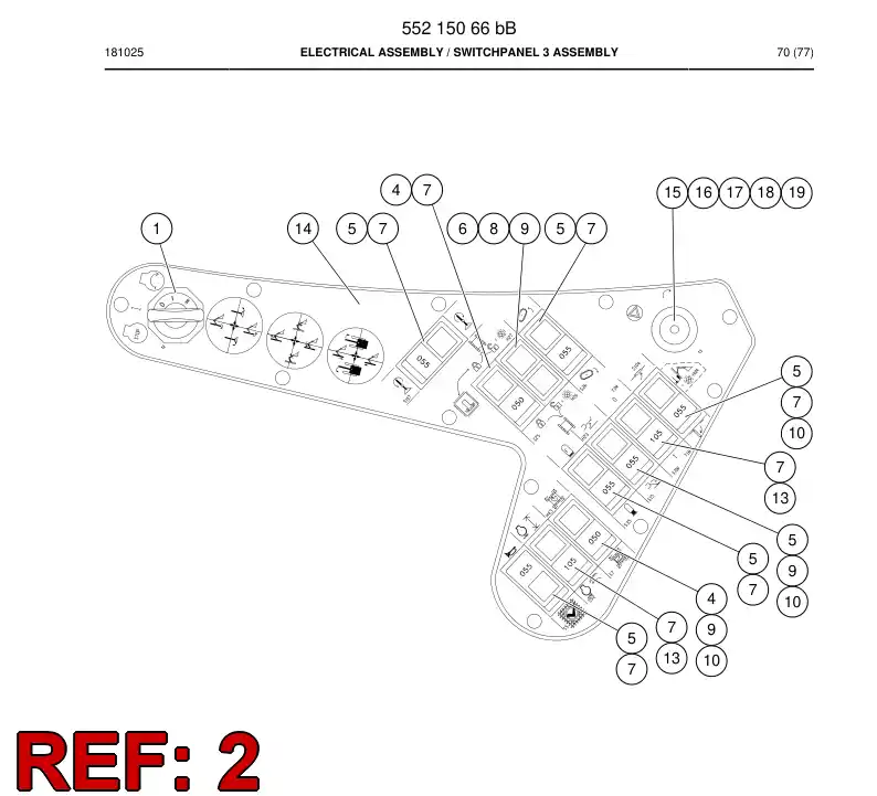 BG00496941b BG 004 969 41b Decal - Sandvik Technical Drawing