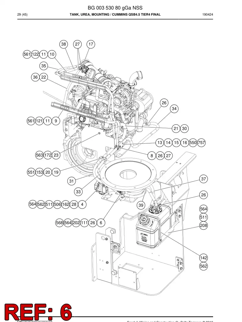 BG00496989a BG 004 969 89a Valve - Sandvik Technical Drawing