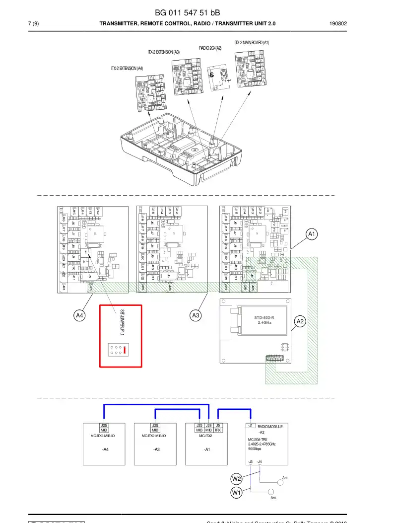 BG00498699a BG 004 986 99a Circuit Board - Sandvik Technical Drawing