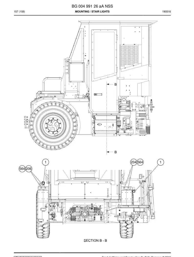 BG00499126a BG 004 991 26a MONTAGEM - Sandvik Technical Drawing