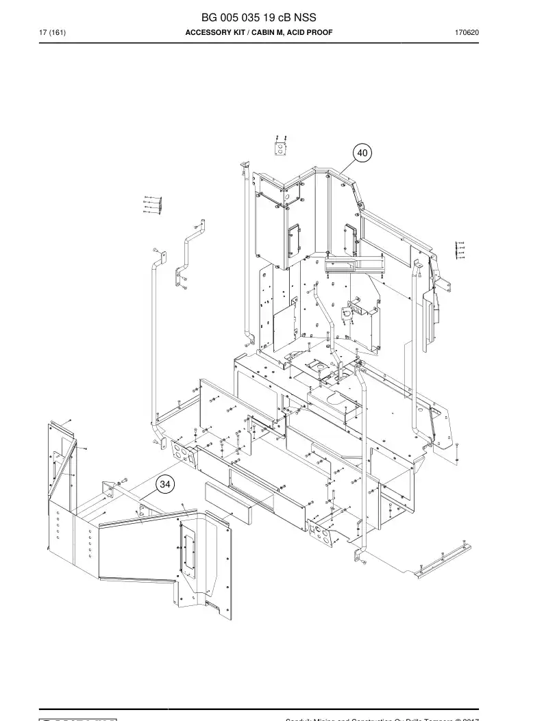 BG00503519c BG 005 035 19c Accessory Kit - Sandvik Technical Drawing