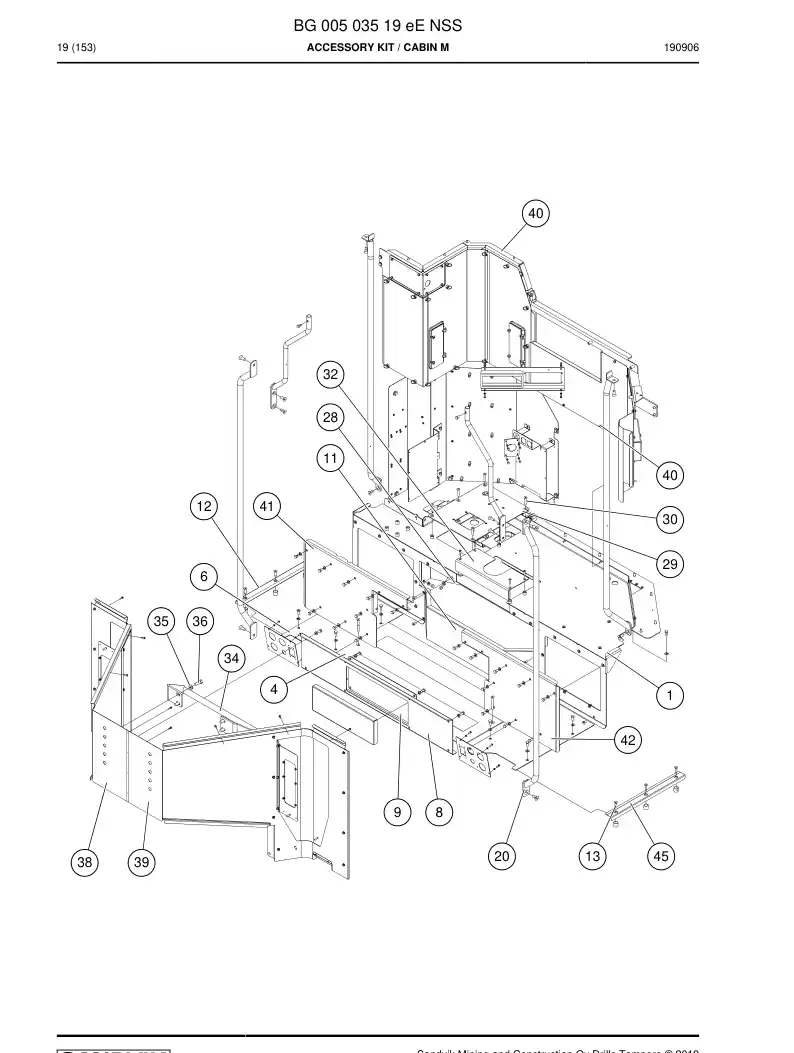 BG00503519e BG 005 035 19e Accessory Kit - Sandvik Technical Drawing