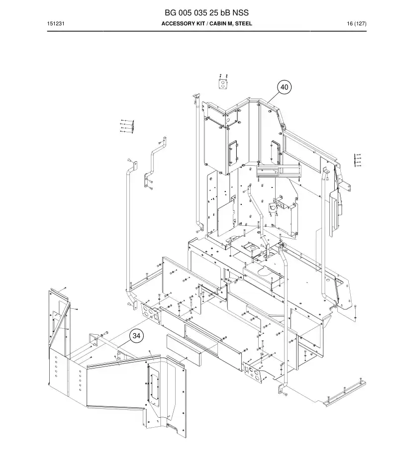 BG00503525b BG 005 035 25b Accessory Kit - Sandvik Technical Drawing