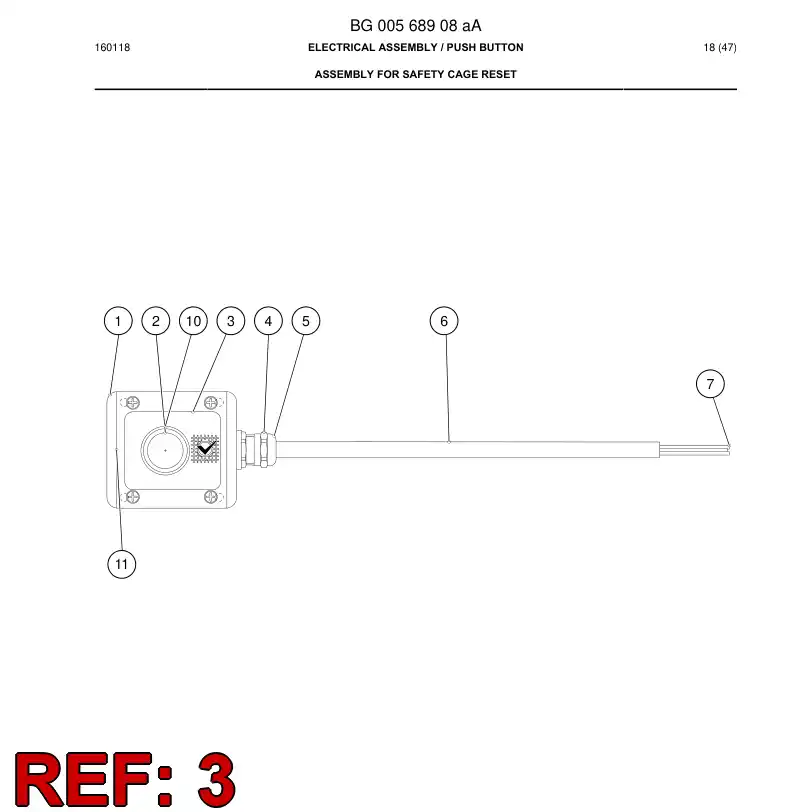 BG00504754a BG 005 047 54a Decal - Sandvik Technical Drawing