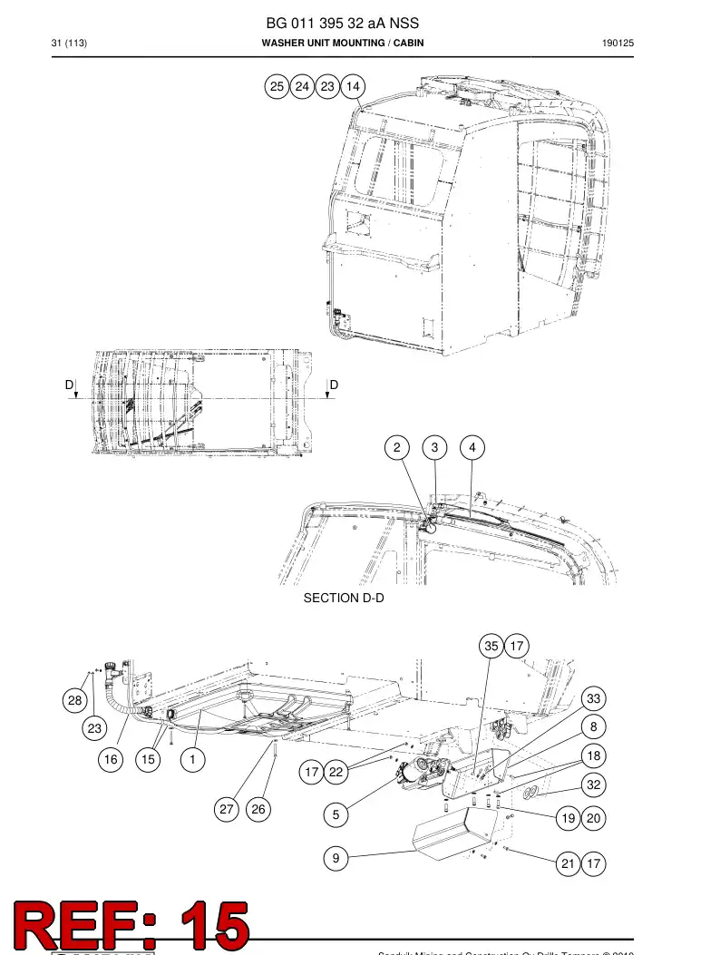 BG00504798a BG 005 047 98a Valve, Check - Sandvik Technical Drawing