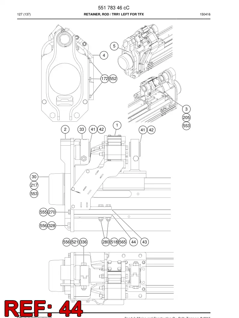 BG00504860a BG 005 048 60a Shim - Sandvik Technical Drawing