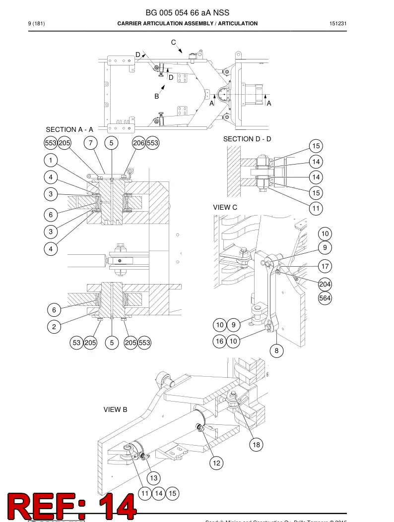 BG00505688a BG 005 056 88a Sleeve - Sandvik Technical Drawing