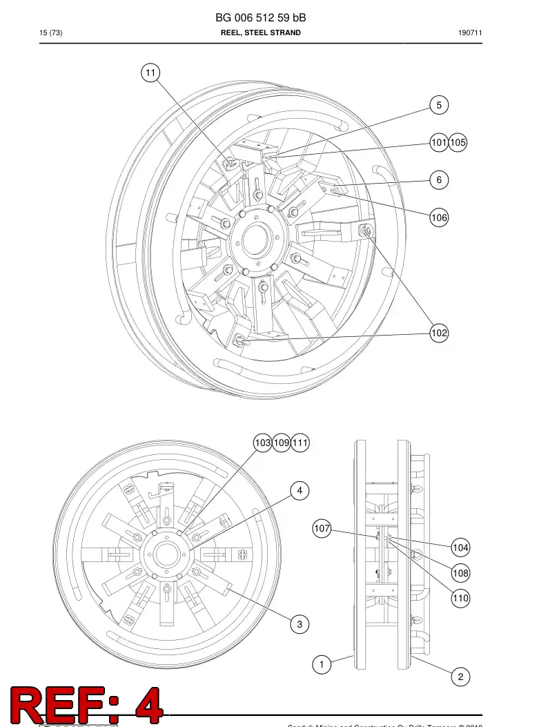 BG00509358a BG 005 093 58a Plate - Sandvik Technical Drawing
