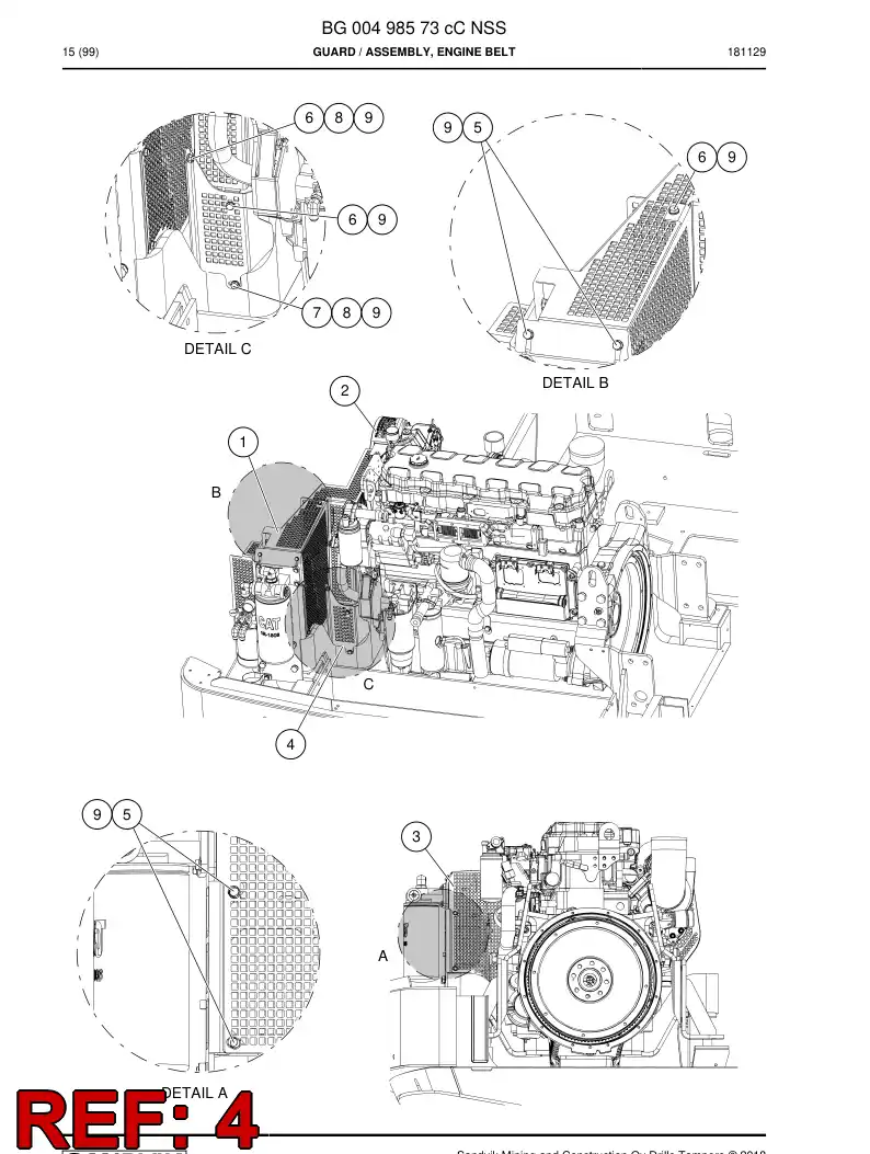 BG00509396b BG 005 093 96b Plate - Sandvik Technical Drawing