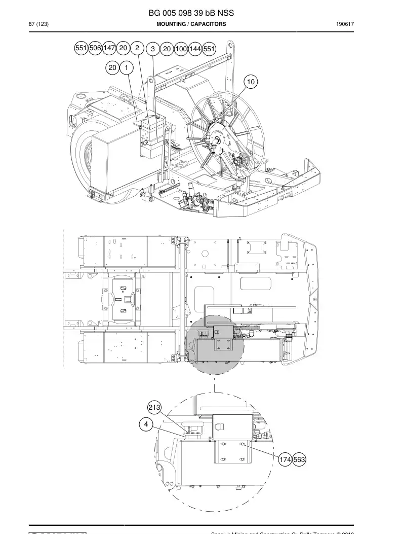BG00509839b BG 005 098 39b Mounting - Sandvik Technical Drawing
