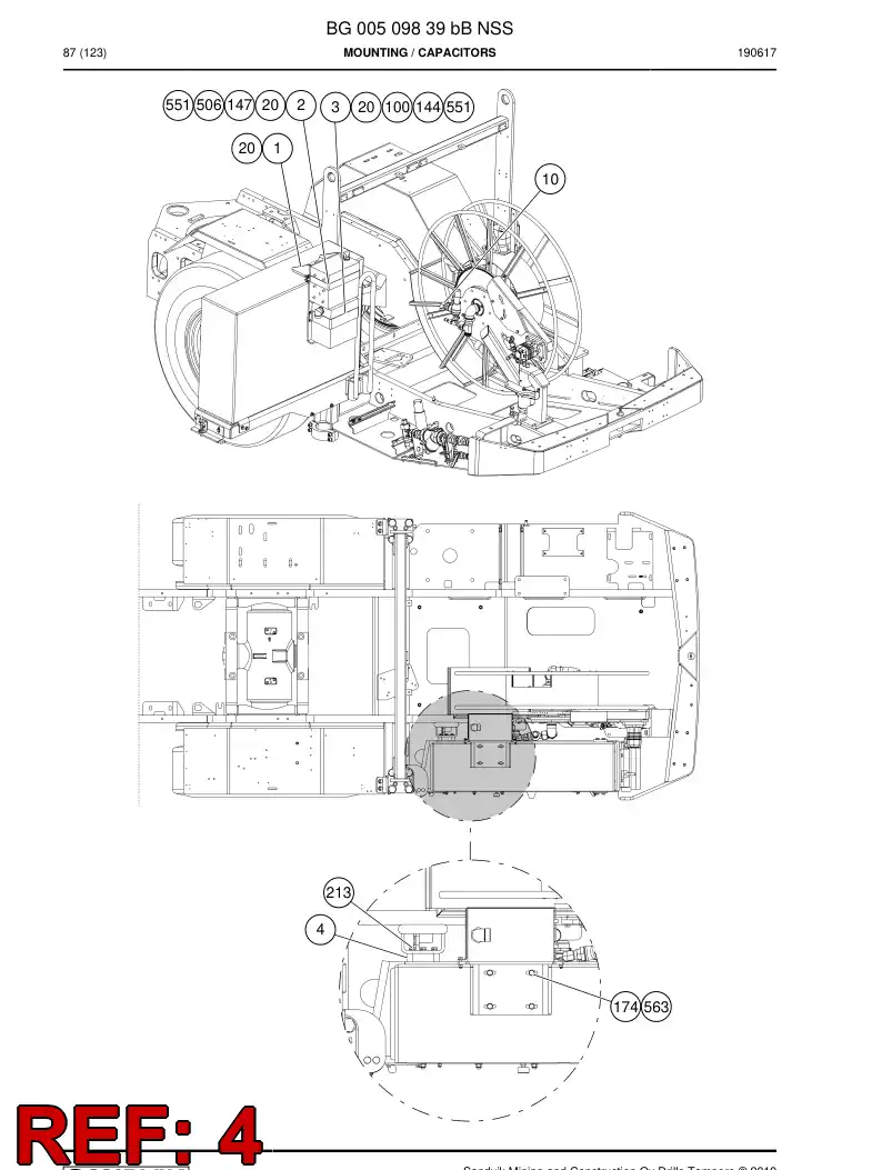 BG00510065b BG 005 100 65b Plate - Sandvik Technical Drawing