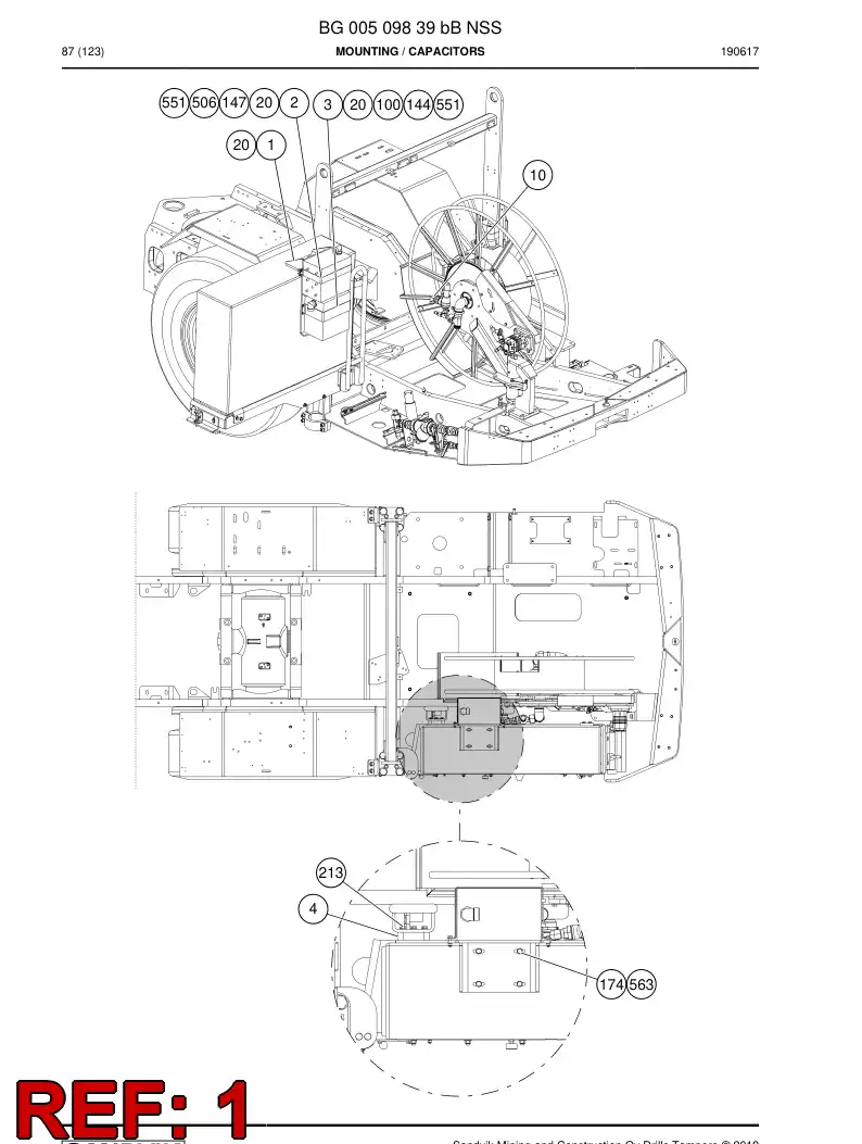 BG00510571a BG 005 105 71a Bracket - Sandvik Technical Drawing