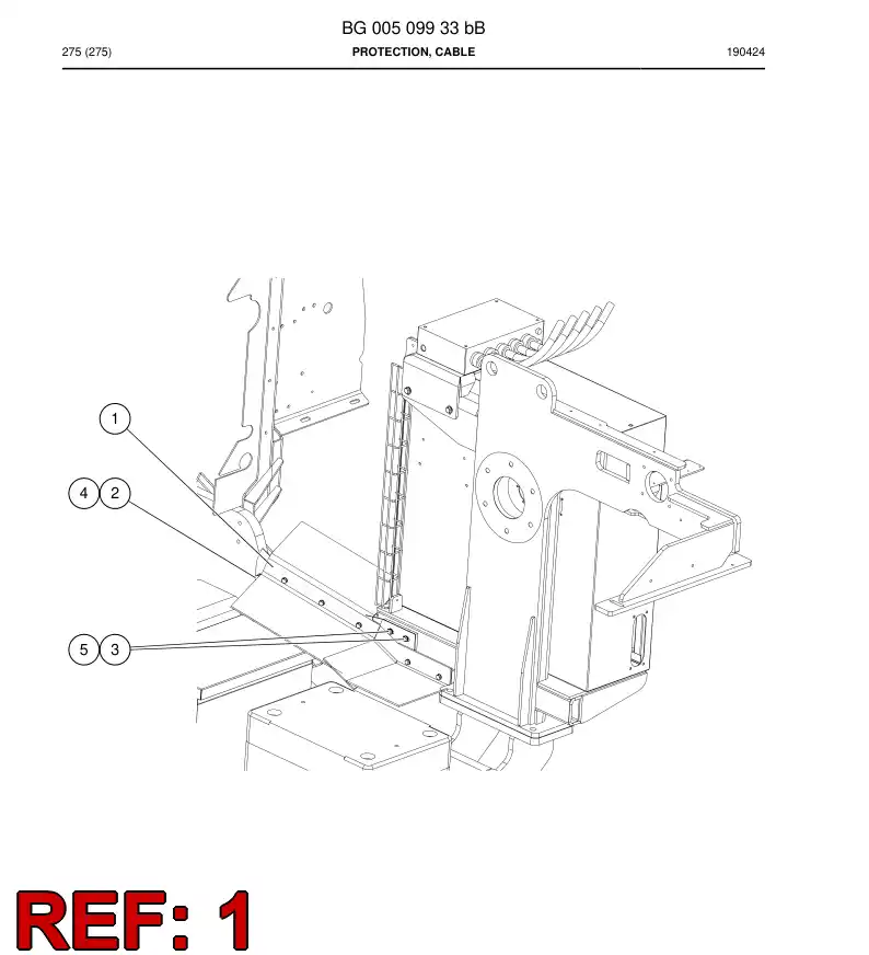 BG00511346b BG 005 113 46b Protection, Cable - Sandvik Technical Drawing