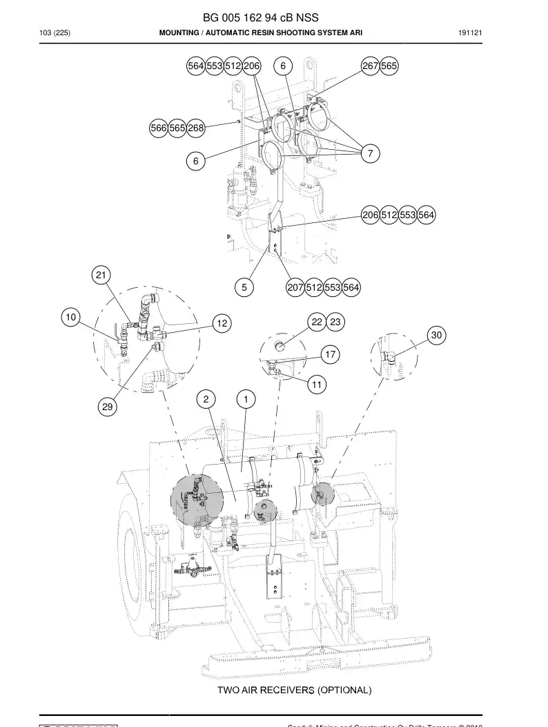BG00516294c BG 005 162 94c Mounting - Sandvik Technical Drawing
