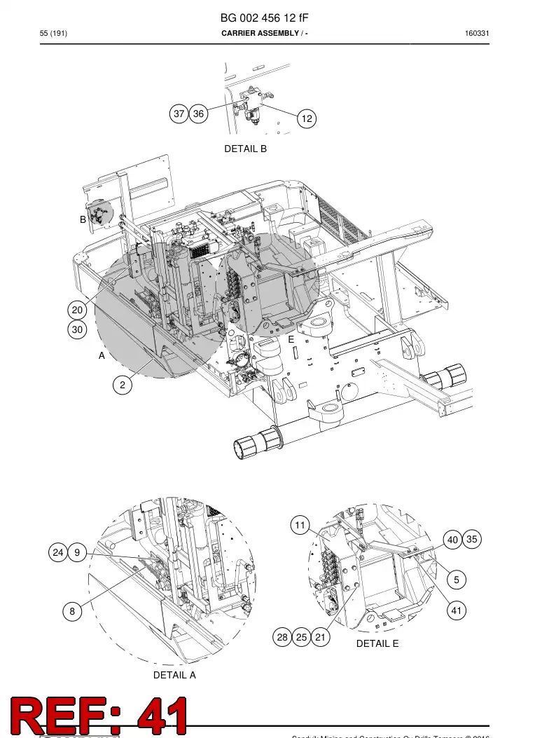 BG00516501a BG 005 165 01a Plate - Sandvik Technical Drawing