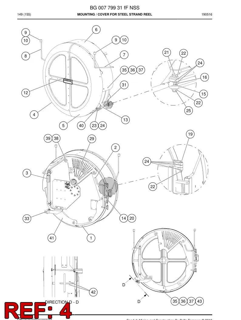 BG00517690a BG 005 176 90a Cover - Sandvik Technical Drawing