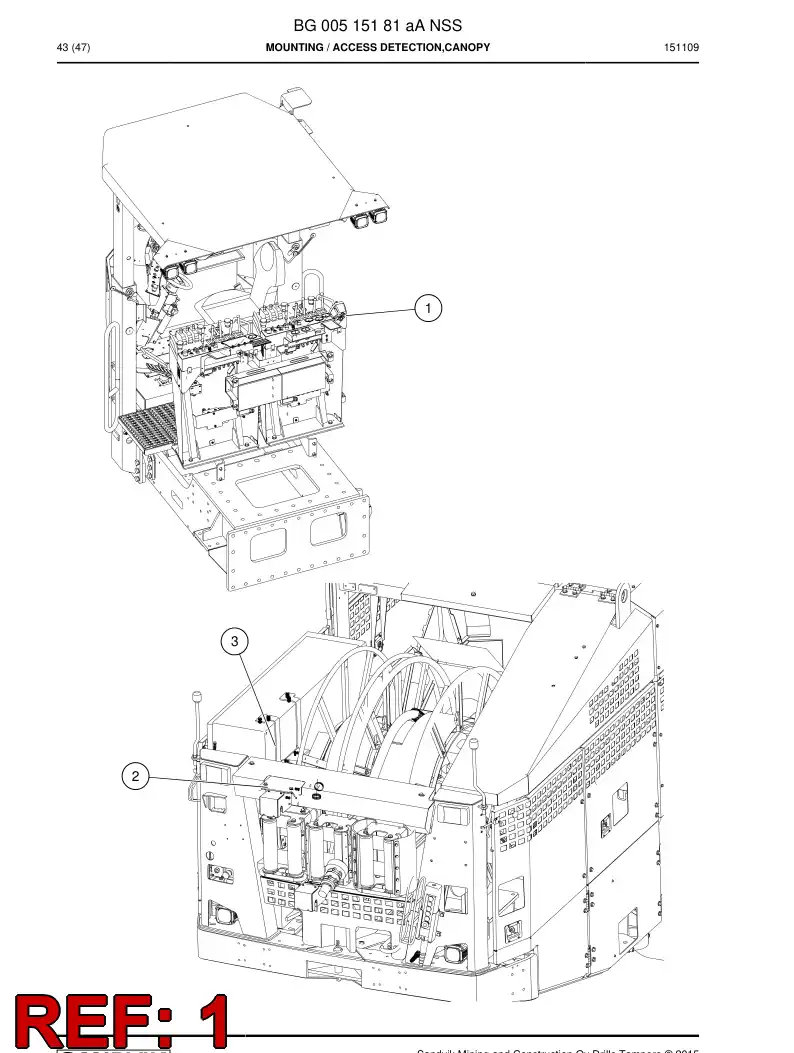 BG00519212a BG 005 192 12a Mounting - Sandvik Technical Drawing