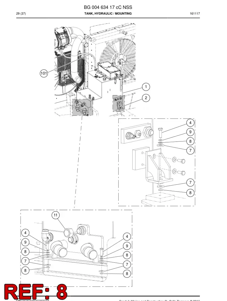 BG00520462a BG 005 204 62a Washer - Sandvik Technical Drawing