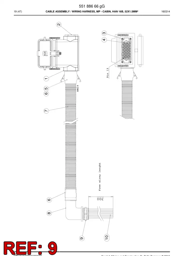BG00524218a BG 005 242 18a Lock nut - Sandvik Technical Drawing