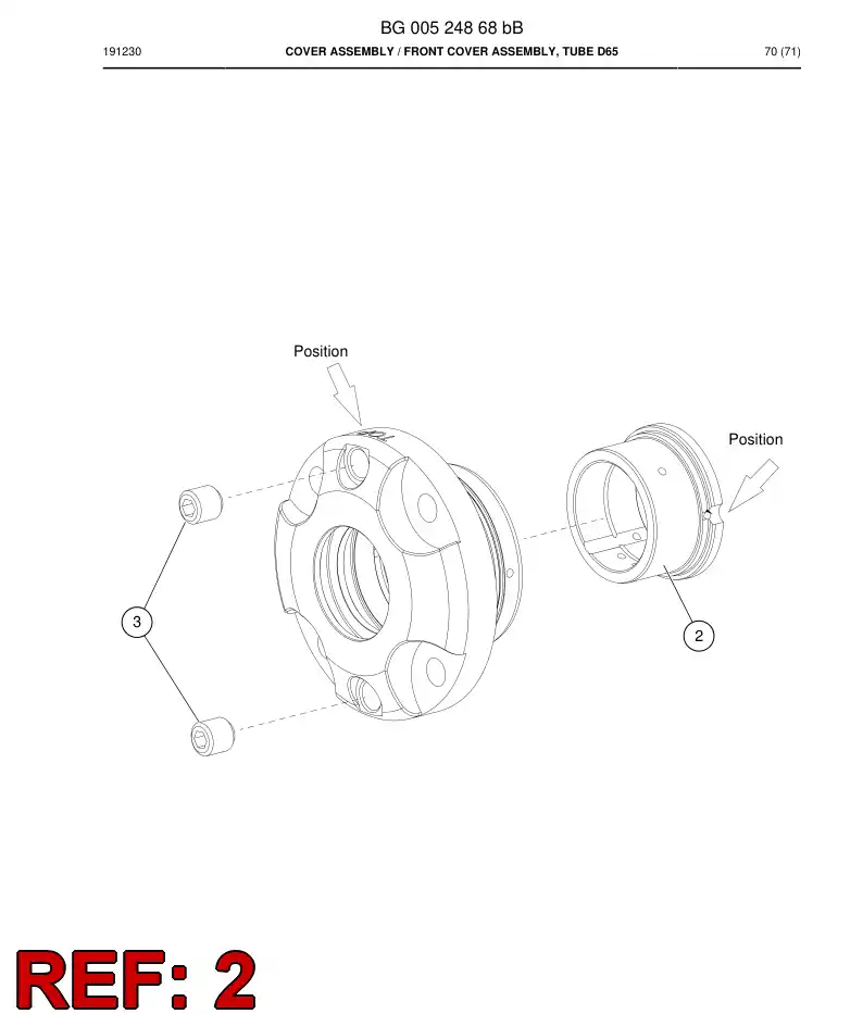 BG00524904a BG 005 249 04a Bushing - Sandvik Technical Drawing