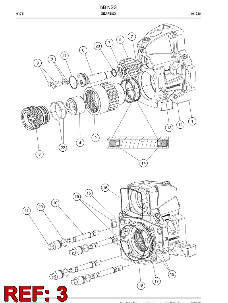 BG00525937c BG 005 259 37c Coupling - Sandvik Technical Drawing