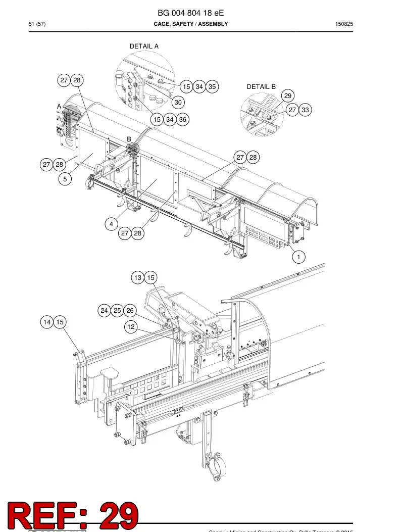 BG00531150a BG 005 311 50a Plate, Support - Sandvik Technical Drawing