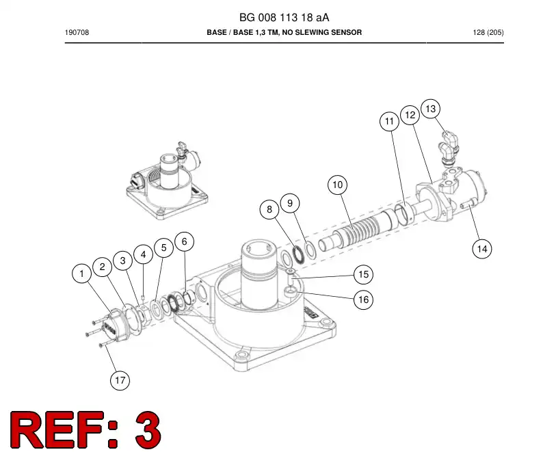 BG00534910a BG 005 349 10a Nut - Sandvik Technical Drawing