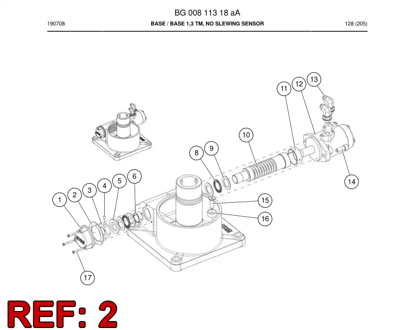 BG00535009a BG 005 350 09a Gasket - Sandvik Technical Drawing