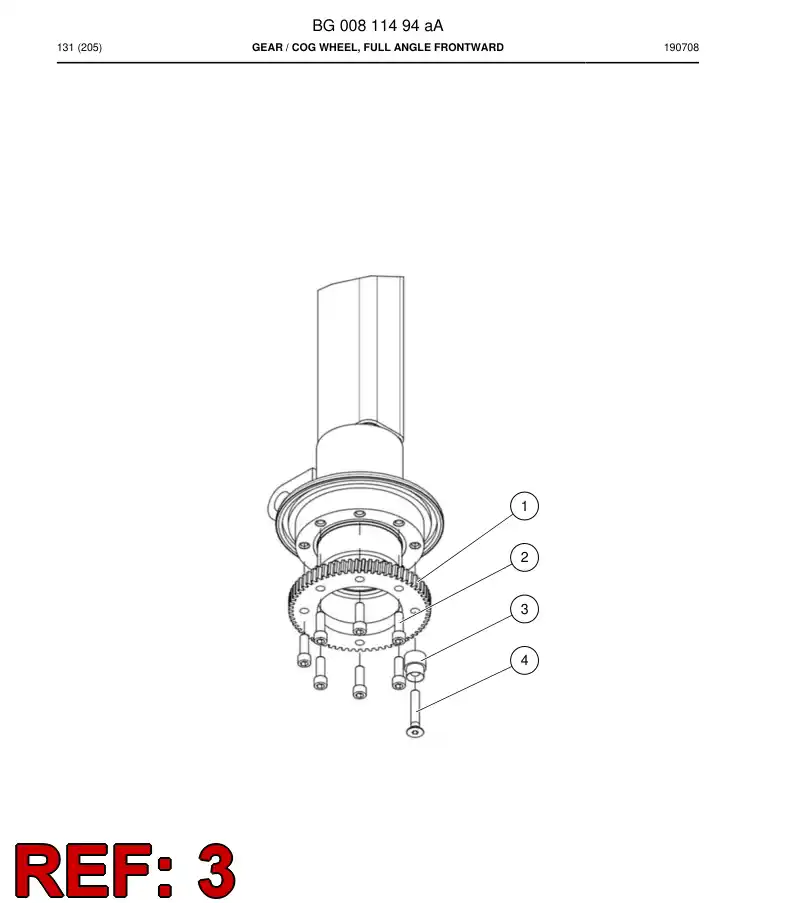BG00535023a BG 005 350 23a Stopper - Sandvik Technical Drawing