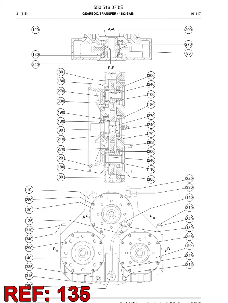 BG00541272a BG 005 412 72a Tube, Dipstick - Sandvik Technical Drawing