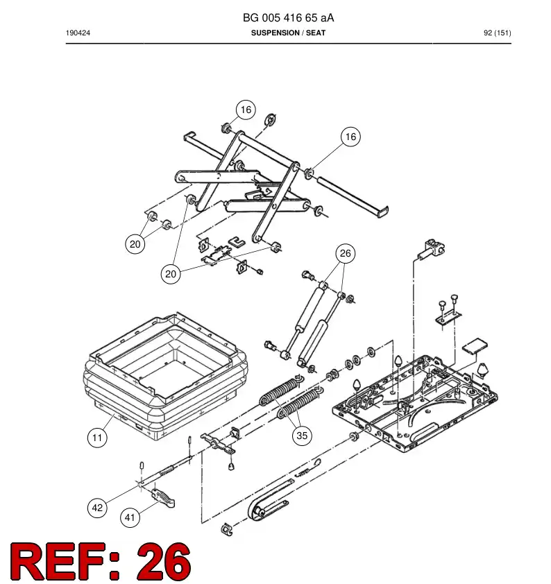 BG00541671a BG 005 416 71a Absorber, Shock - Sandvik Technical Drawing