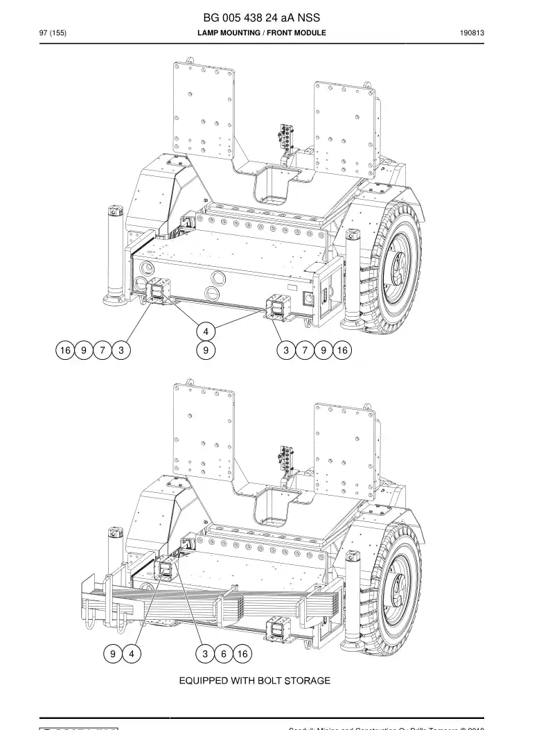BG00543824a BG 005 438 24a MONTAGEM DA LMPADA - Sandvik Technical Drawing