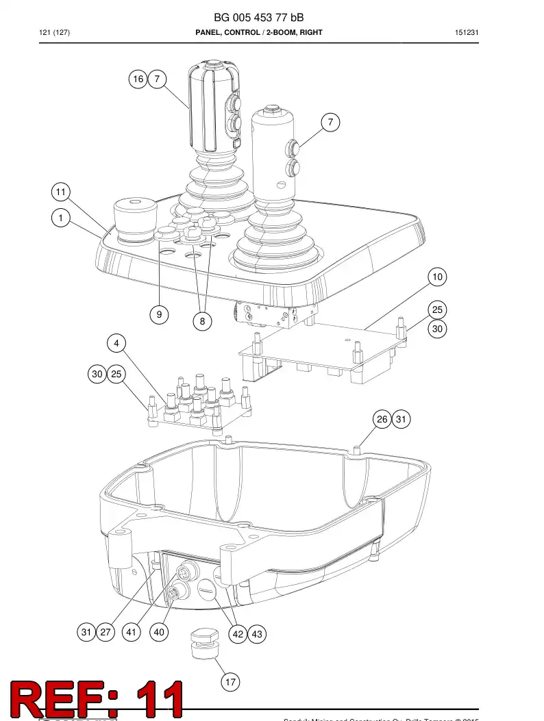 BG00545382a BG 005 453 82a Decal - Sandvik Technical Drawing